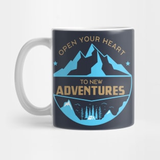 Open your heart to new adventures Mug